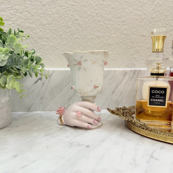 Vintage Porcelain "Hand" Vase - Picture 3 of 17